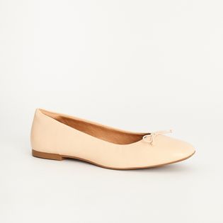 Sapatilha Bico Quadrado Laço - ROSA QUARTZO