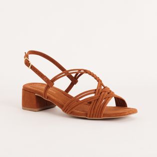 Sandália Baixa Camurça - CAMEL
