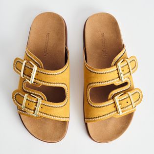 Papete Camurça Boho - AMARELO MOSTARDA