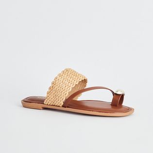 Rasteira Vivi - MARROM