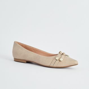 Sapatilha Duplo Laço Ponteira - FENDI