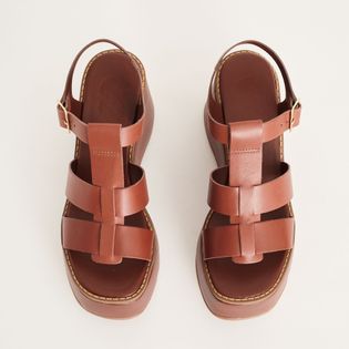 Plataforma Fernanda em couro - EXPRESSO