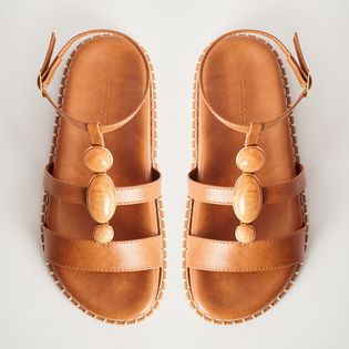 Papete Pedras Vira Bordada - CAMEL