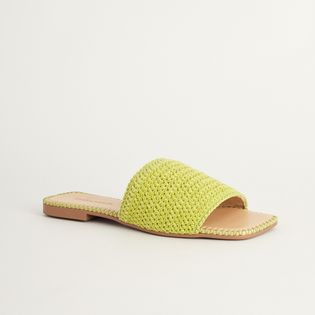 Rasteira Artesanal em Crochet - VERDE ERVA DOCE