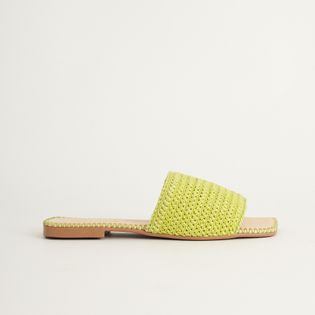 Rasteira Artesanal em Crochet - VERDE ERVA DOCE