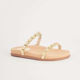 Papete Tiras Enfeites Metálicos - MANTEIGA