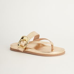 Papete Fivela Organica Metalizada - CHAMPAGNE