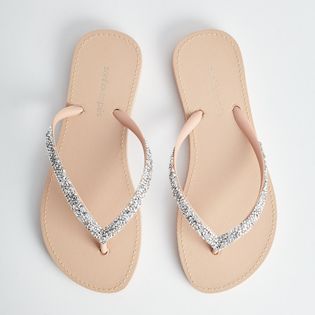 Chinelo Pedraria - ROSADO/CRISTAL