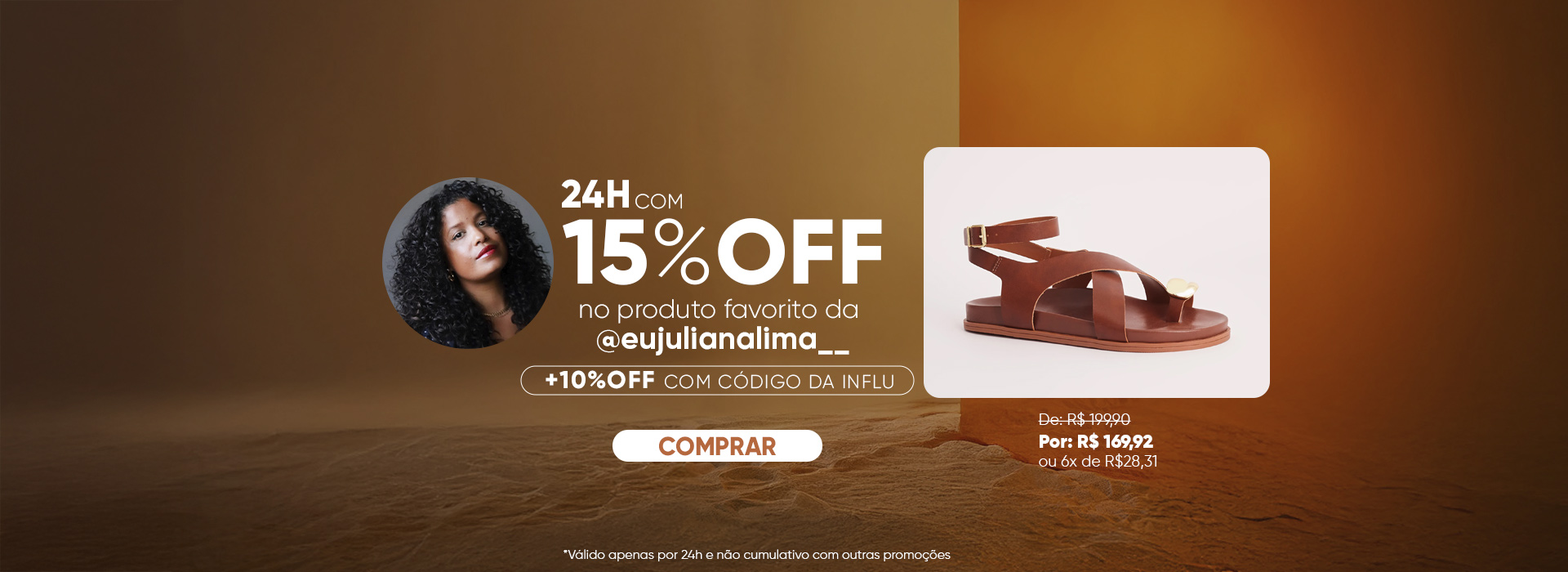 24h com 15% OFF no Produto do Dia​